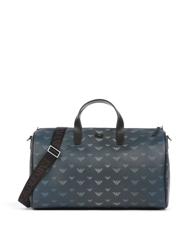 Emporio Armani Special Minorca Borsone da weekend blu/eagle all over