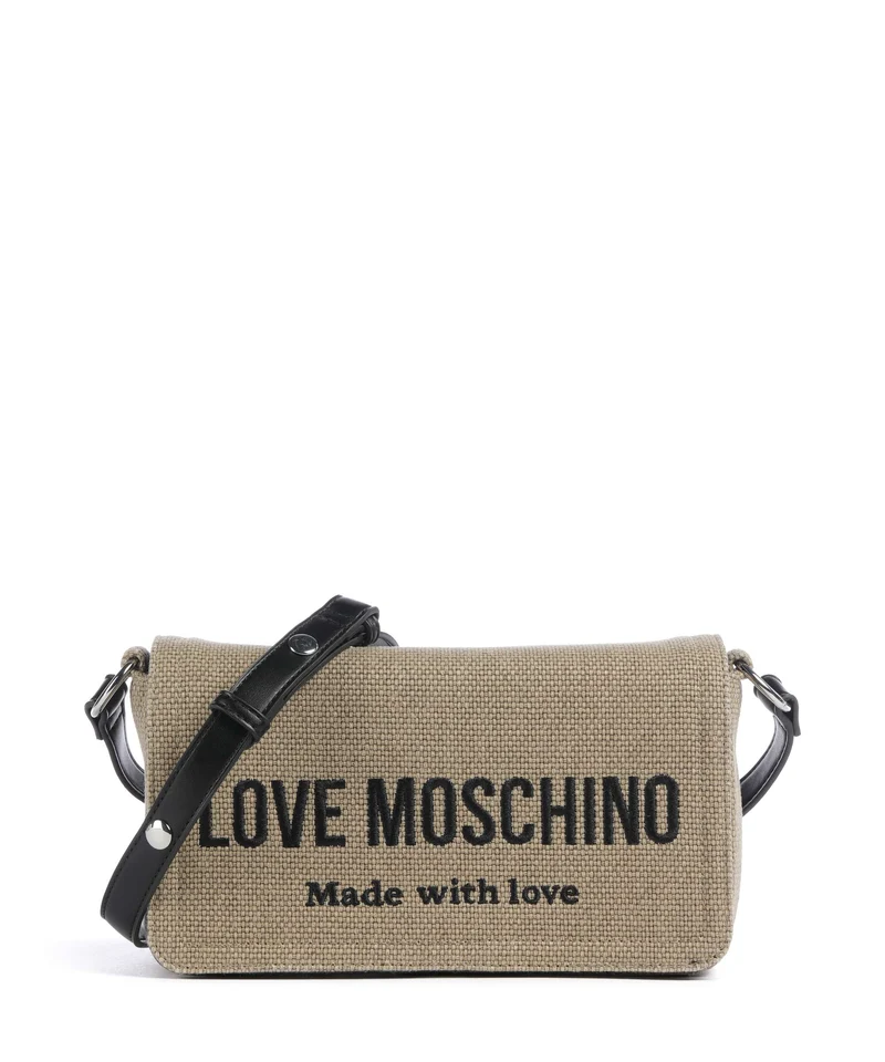 Love Moschino Cargo Canvas Borsa a tracolla black/gold