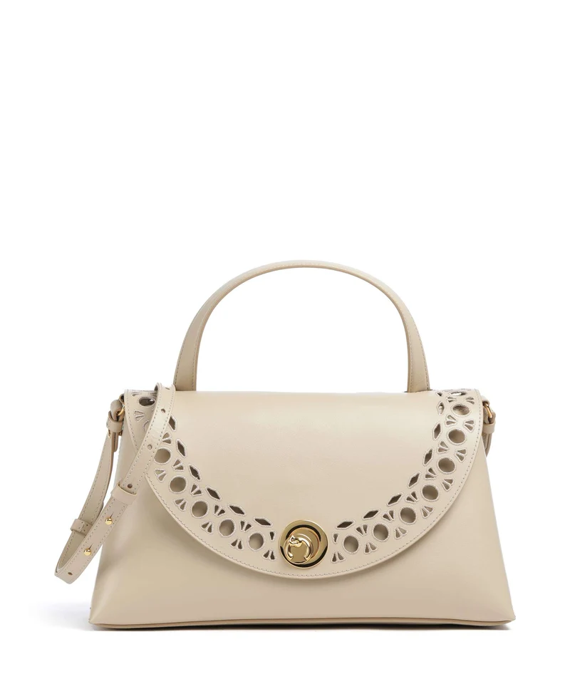 Coccinelle Nikla Monogram Sangallo Borsa a mano sandshell