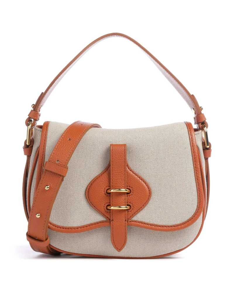 Coccinelle Mavery Canvas Borsa a mano natural/crab