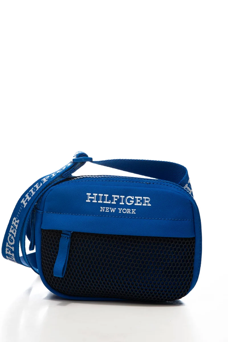 Borsa Tommy Hilfiger Monotype Cr Cvr Da Bambino Royal Nero In Tessuto