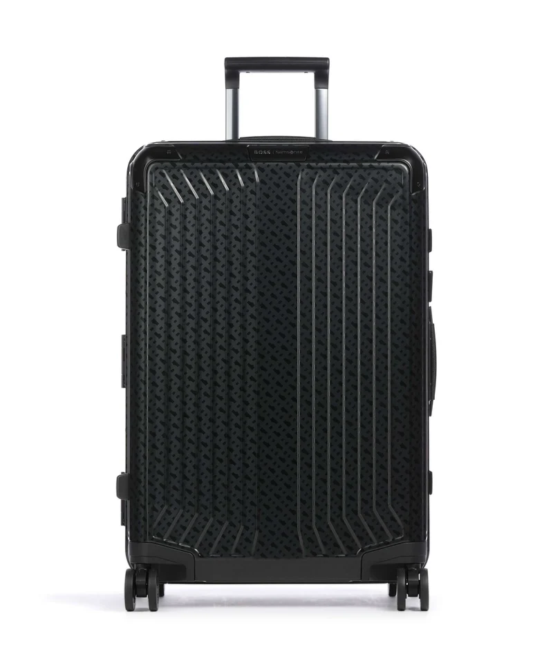 Samsonite Lite-Box Alu Boss Edition Valigia trolley (4 ruote) graphite monogram