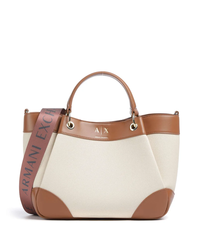 Armani Exchange Wave M Borsa a mano natural/saline clay