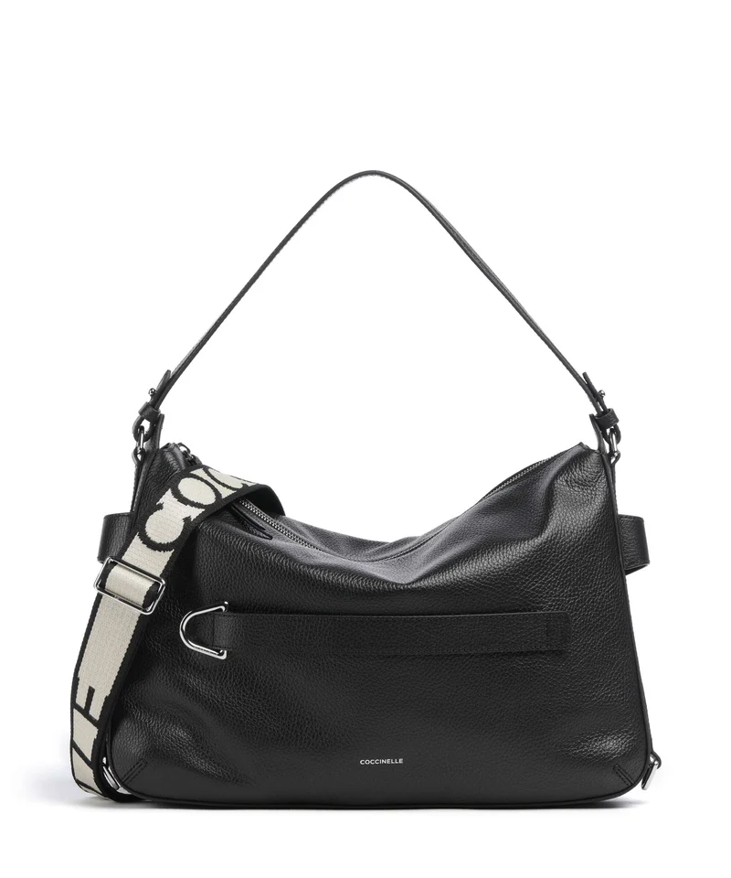 Coccinelle Gretel Ribbon Borsa hobo noir