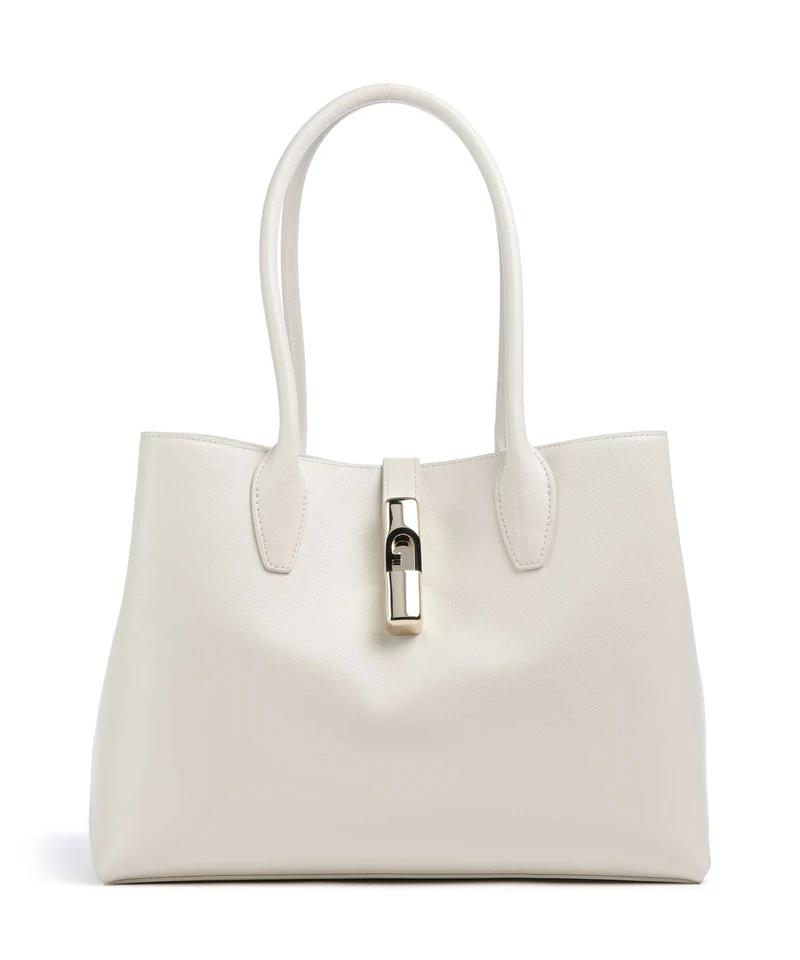 Furla Goccia M Borsa shopper panna