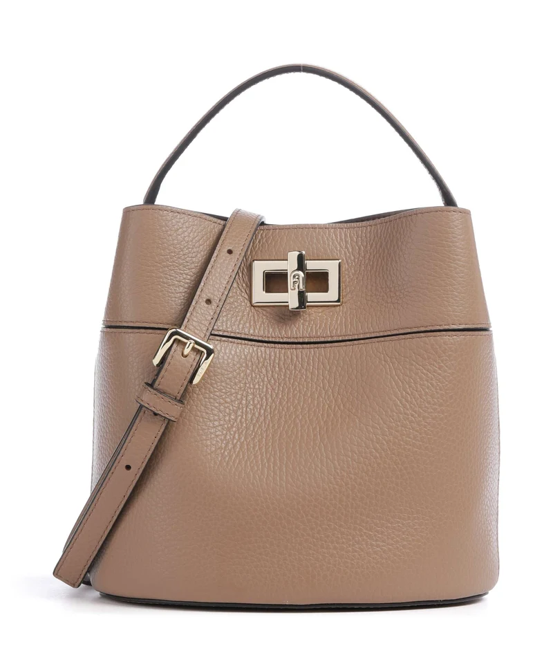 Furla Amelia Mini Borsa a secchiello toffee