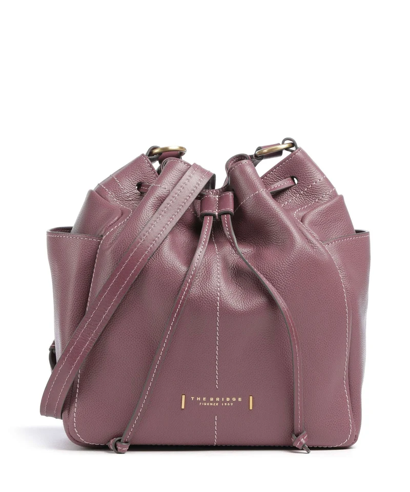 The Bridge Letizia Soft Borsa a secchiello orchidea