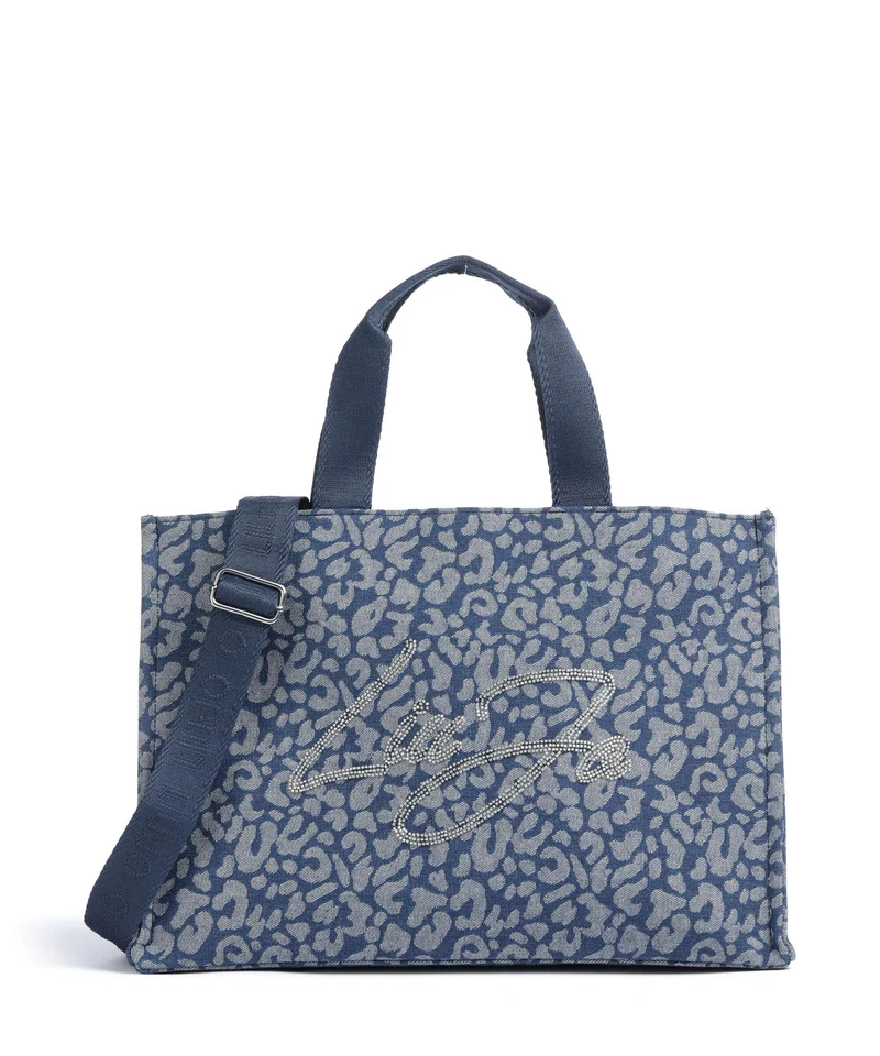 Liu Jo Soft L Borsa a mano den blue animalier