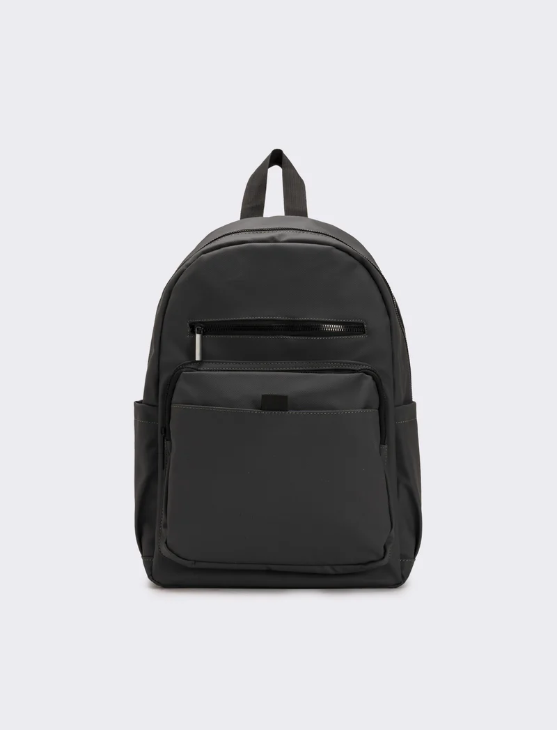 Zaino uomo con tasche e porta tablet - Grigio