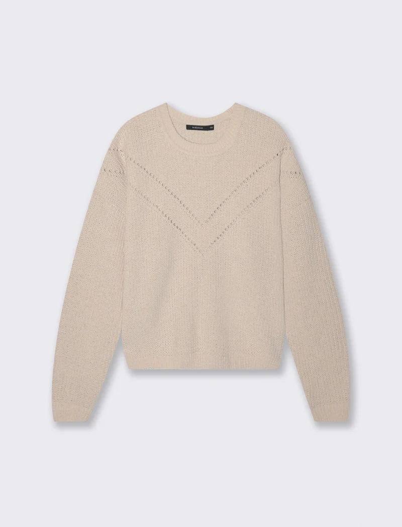 PULLOVER IN CINIGLIA - Beige grano