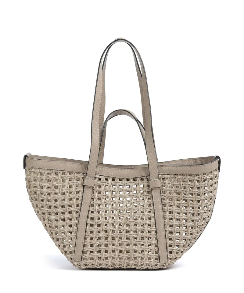 Abro Raffia Net Cosmo Medium Borsa shopper sahara