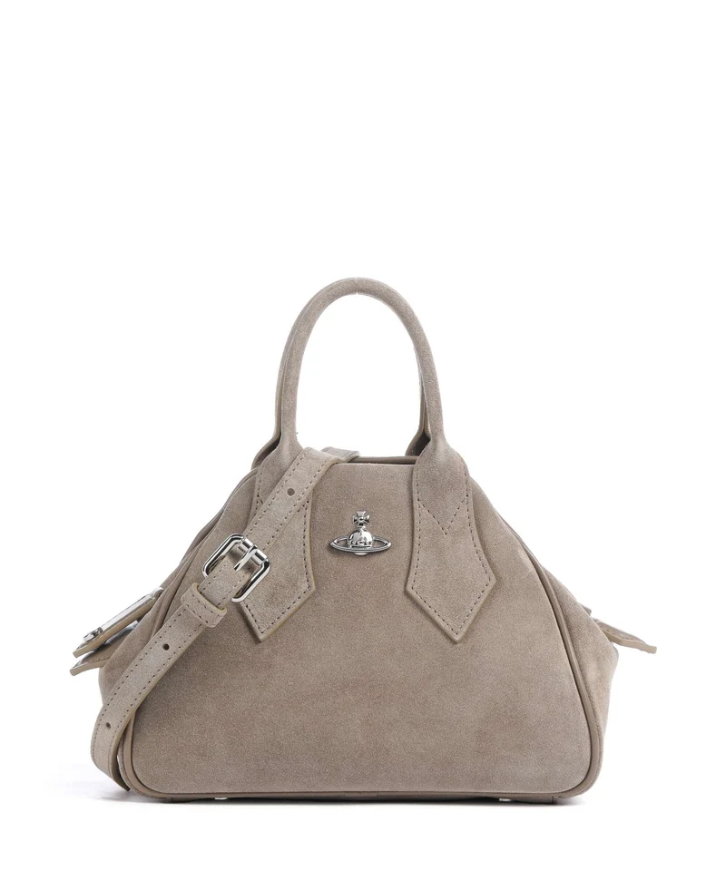 Vivienne Westwood Yasmine Suede Small Borsa a mano stone
