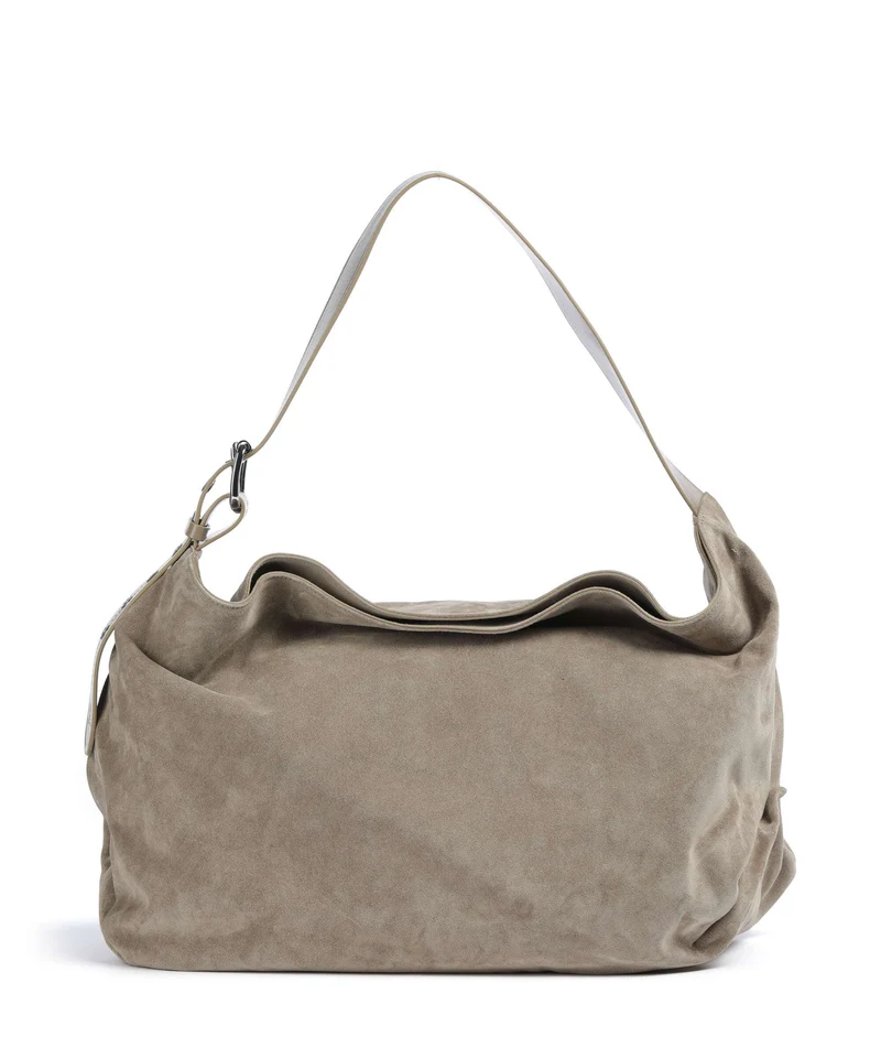 Vivienne Westwood Maxime Suede Large Borsa hobo stone