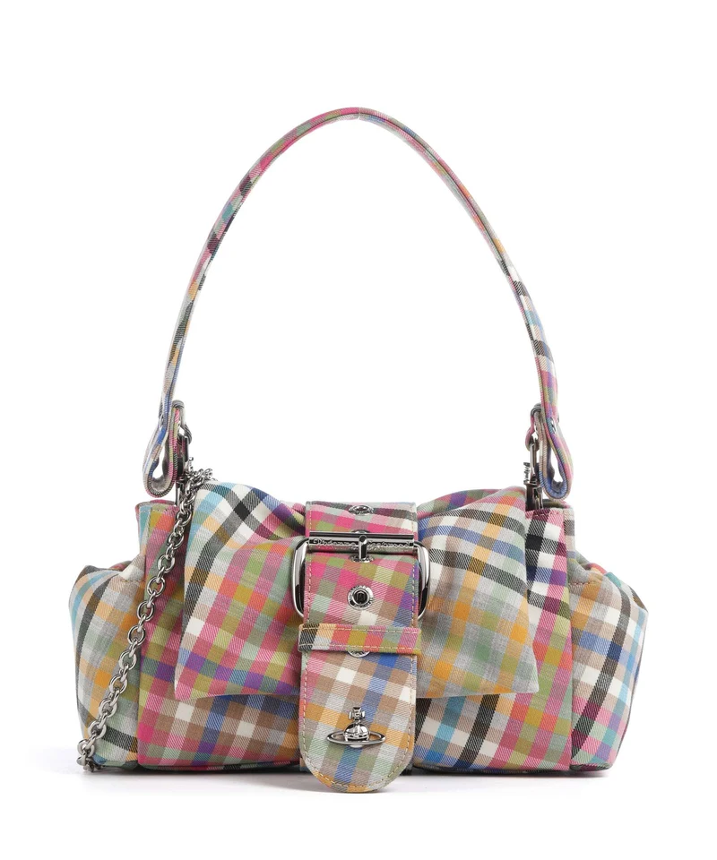 Vivienne Westwood Hazel Heather Check Treasure Borsa a spalla multicolour