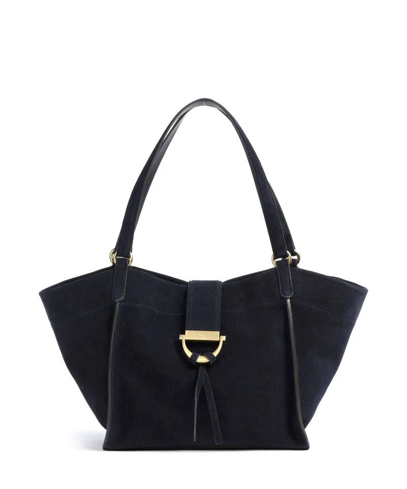 Abro Suede Temi Borsa shopper navy