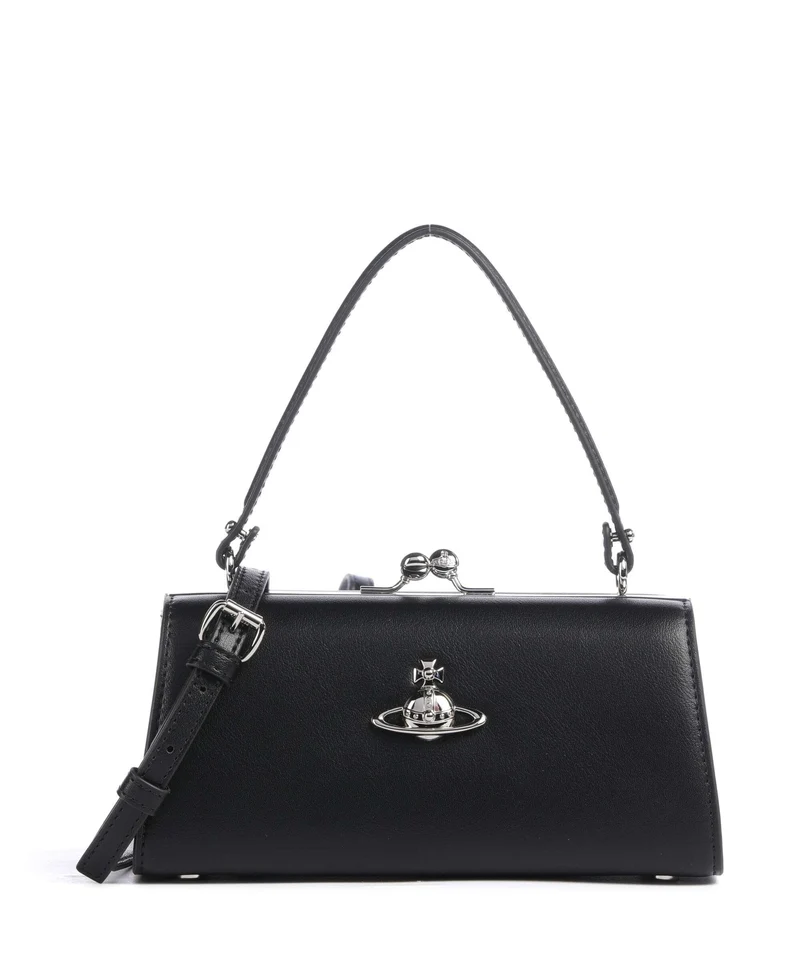 Vivienne Westwood Doll Frame Smooth XL Borsa a mano black
