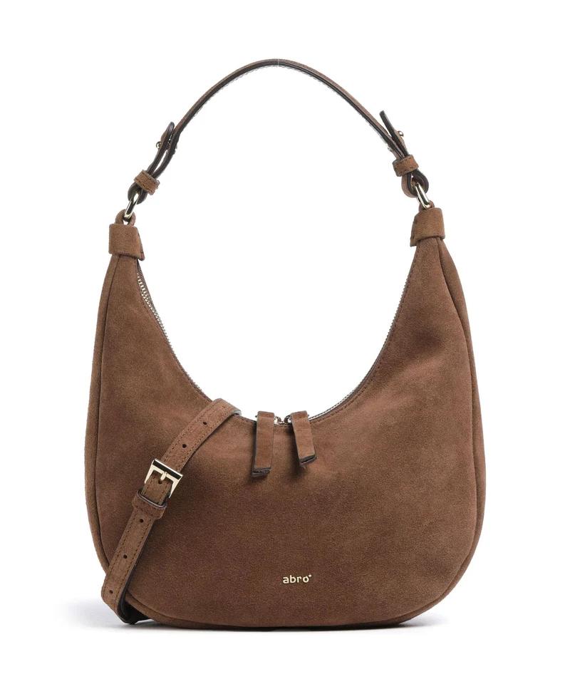 Abro Suede Nana Mini Borsa hobo wood