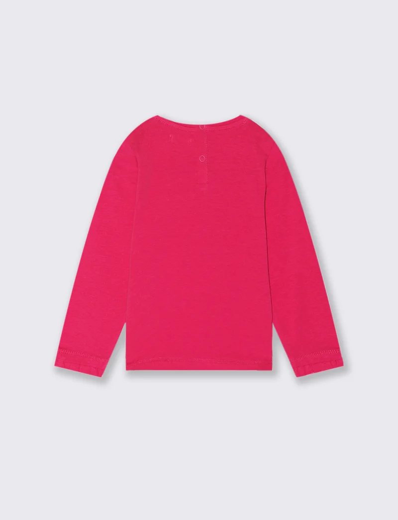 T shirt con stampa - Fuxia