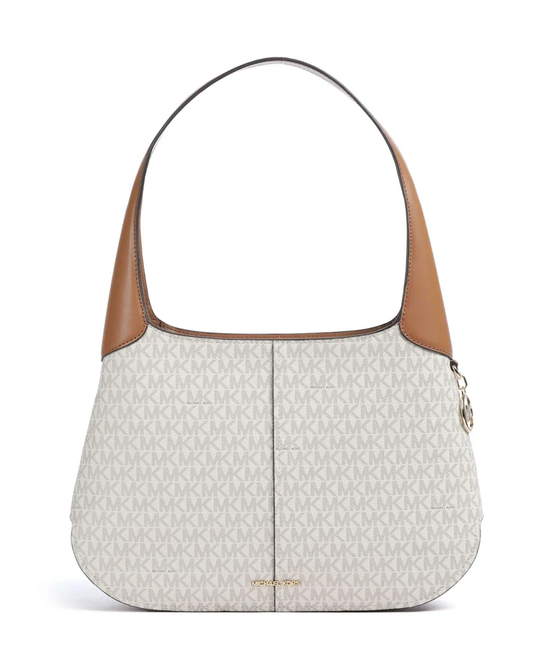 Michael Kors Alice Large Borsa hobo vanilla/acorn