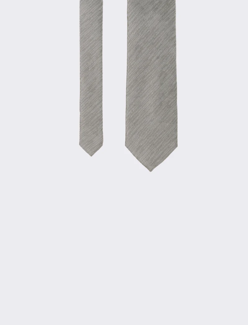 Cravatta uomo cerimonia 8cm - Grigio