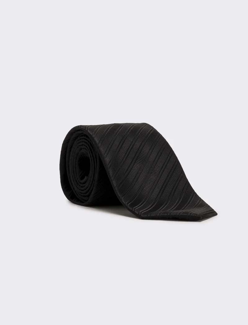 Cravatta uomo cerimonia 8cm - Nero