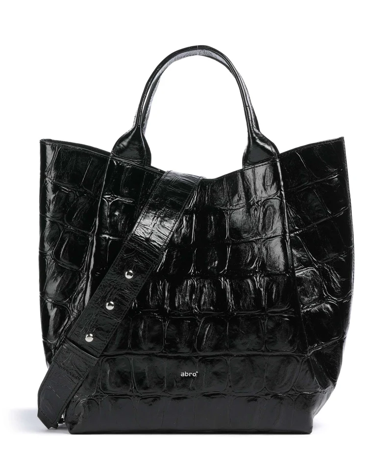 Abro Maxi Cocco Essential Medium Borsa a mano black/nickel