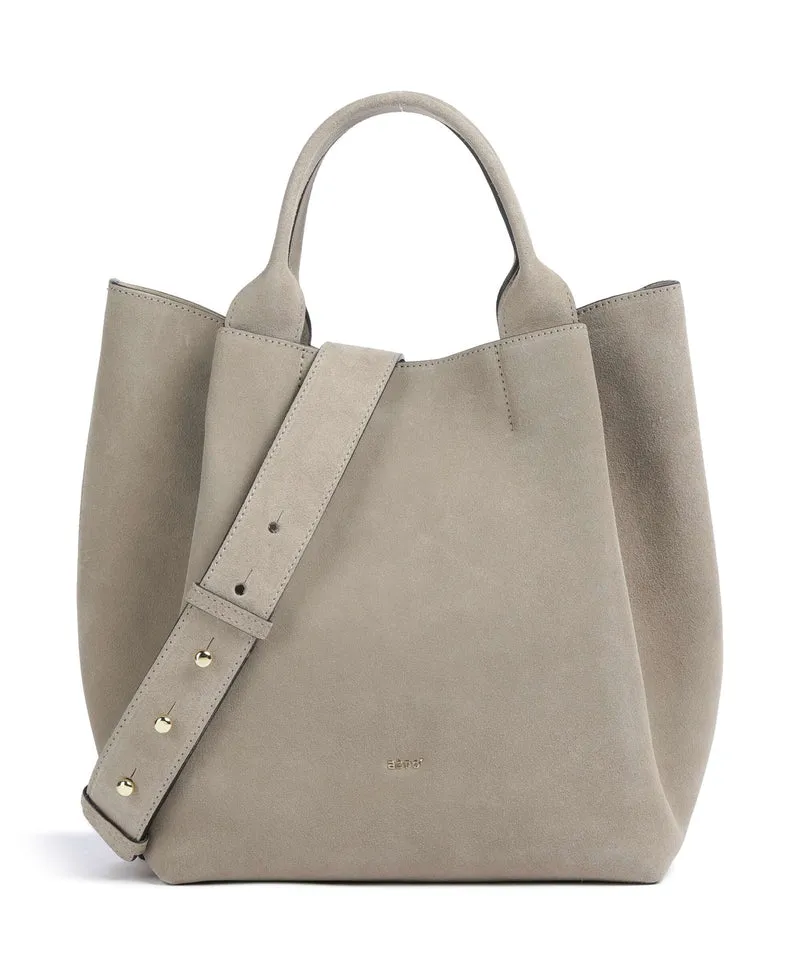 Abro Suede Essential Medium Borsa a mano siena