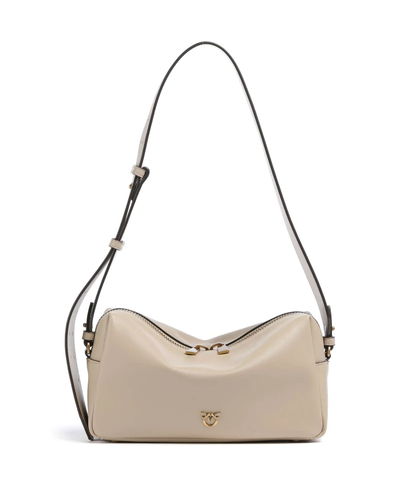 Pinko Borsa a spalla beige/grigio fumo/antique gold