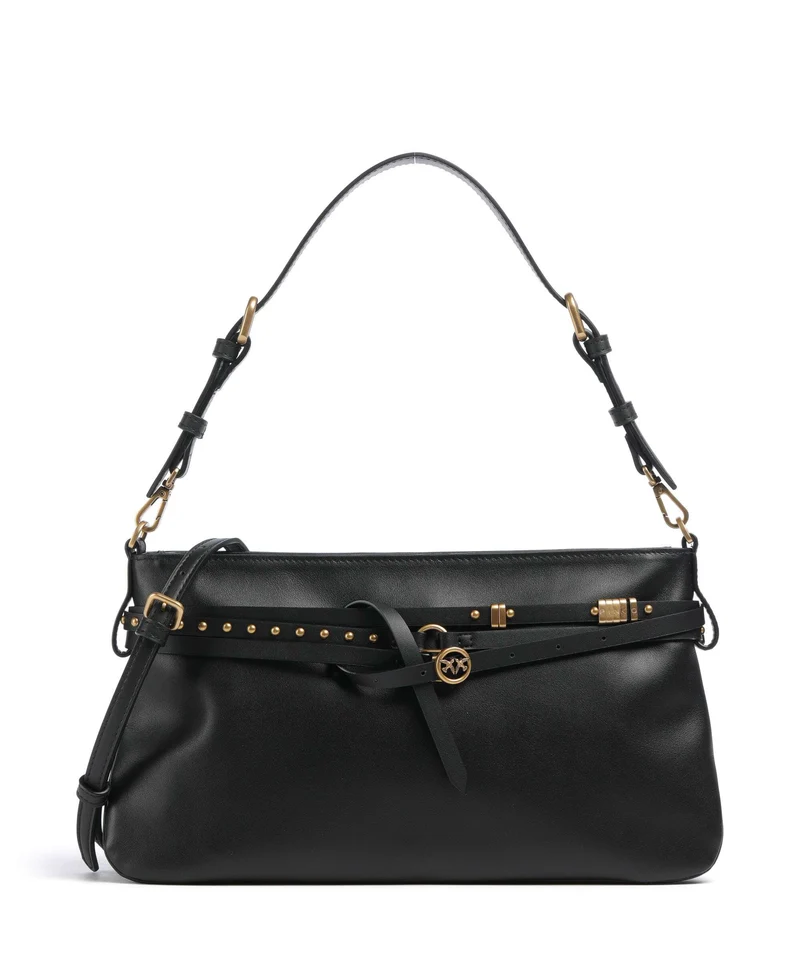 Pinko Belt Classic Borsa a spalla nero/antique gold