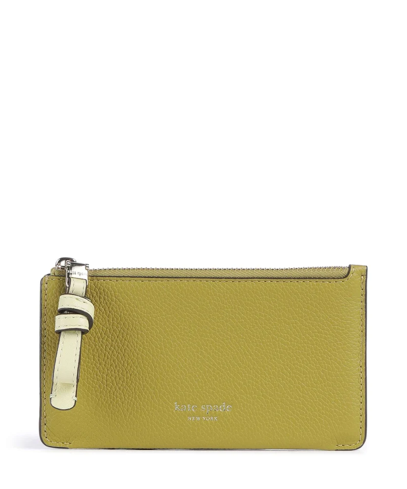 Kate Spade New York Loop Porta carte di credito laurel leaf