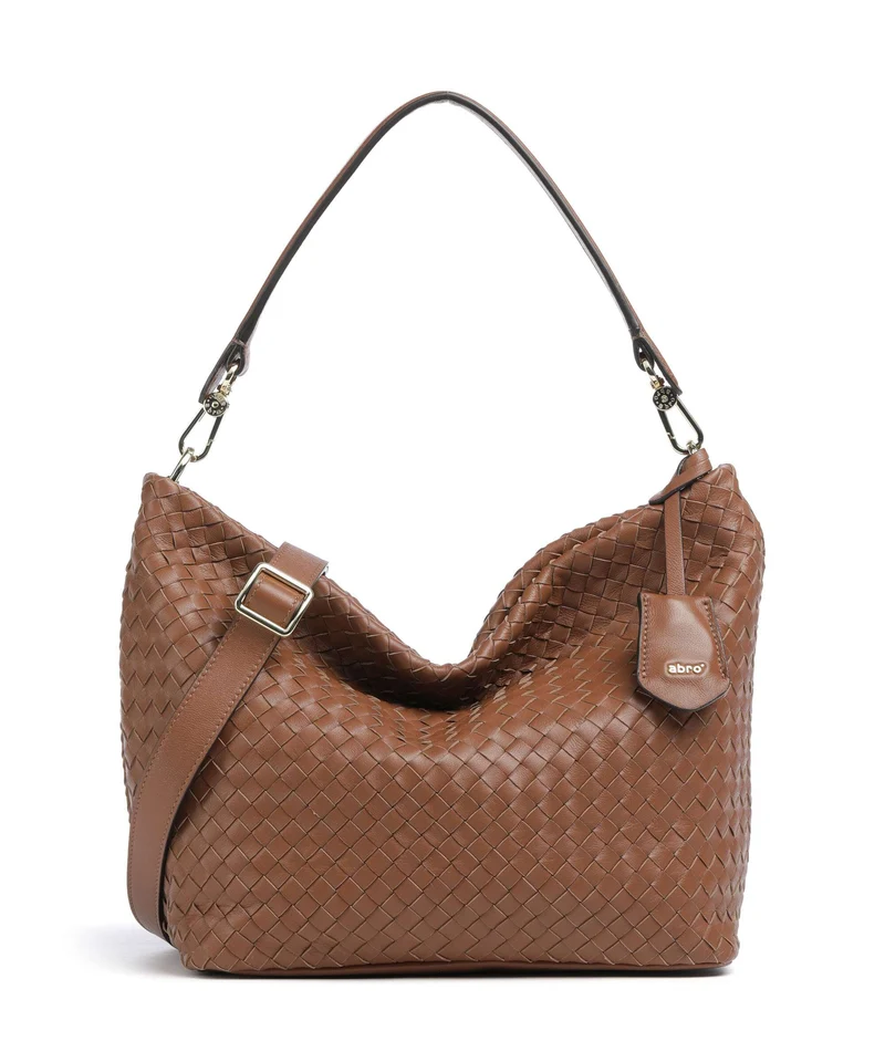Abro Piuma Ebony Borsa hobo caramel/cognac