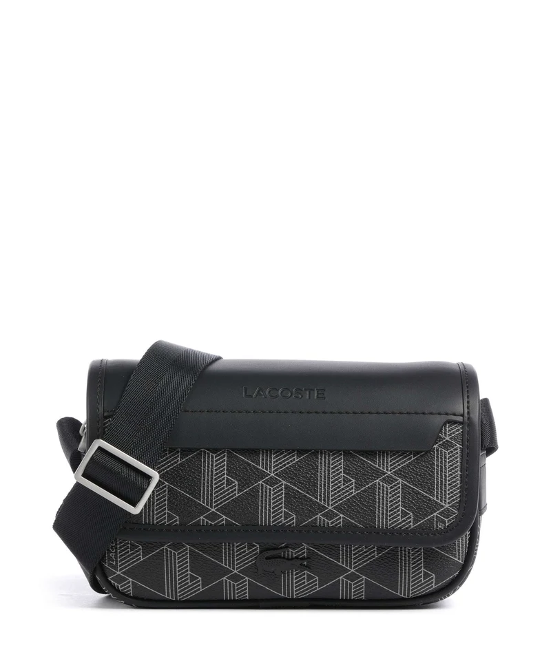 Lacoste The Blend Borsa a tracolla monogram/noir/gris