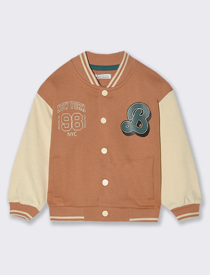 Giacca stile college - Beige biscotto