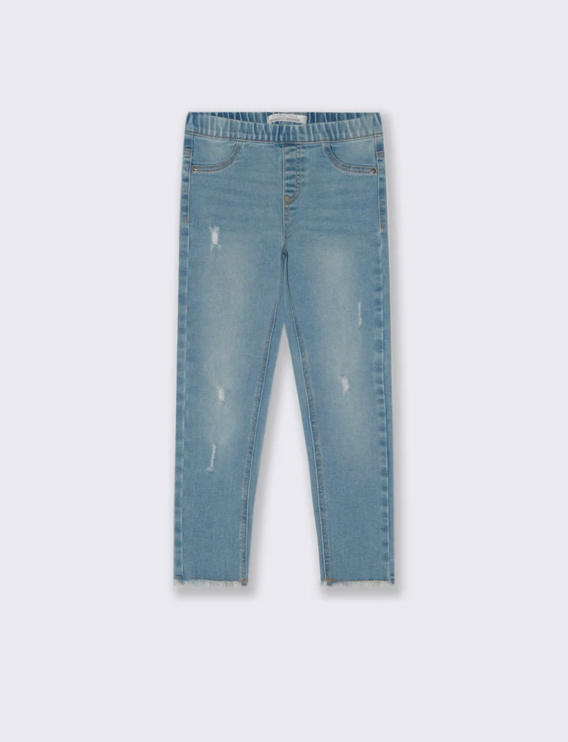 Jeggings aderente in denim - Denim chiaro