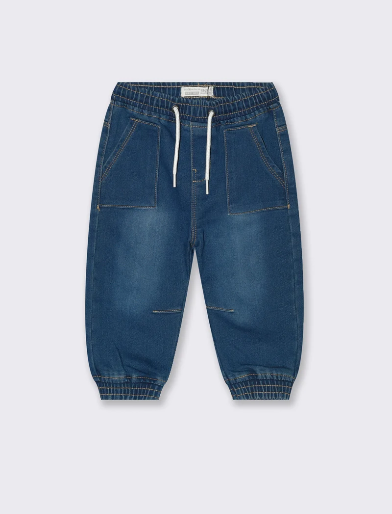 Pantaloni effetto denim - Denim