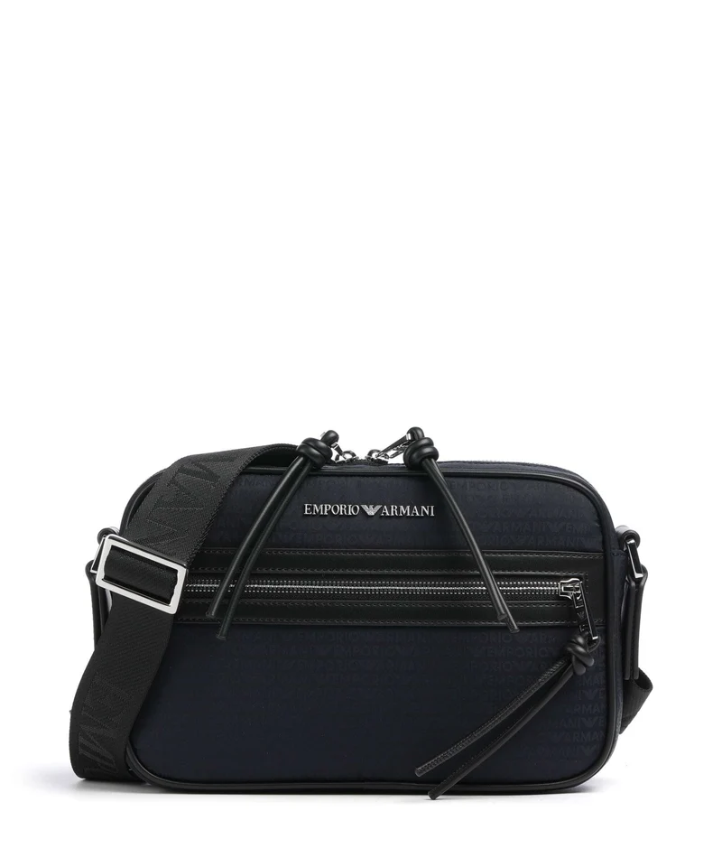 Emporio Armani Monogram Borsa a tracolla iconico blu navy