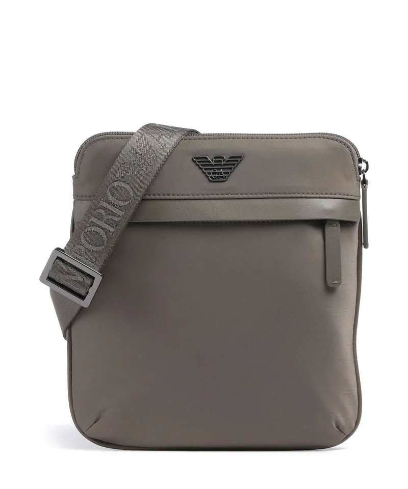 Emporio Armani Recycled Nylon Borsa a tracolla major brown