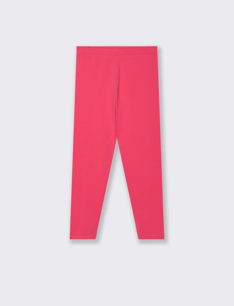 Leggings basico elasticizzato. - Fuxia