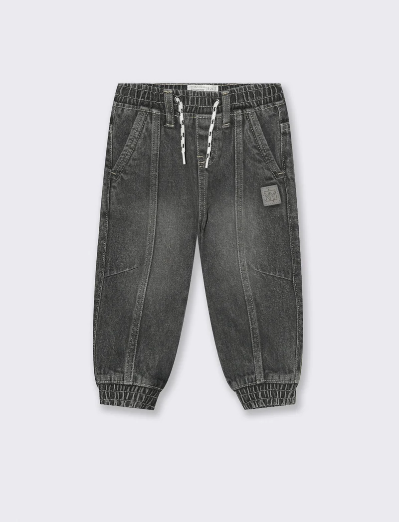 Jeans con coulisse - Grigio