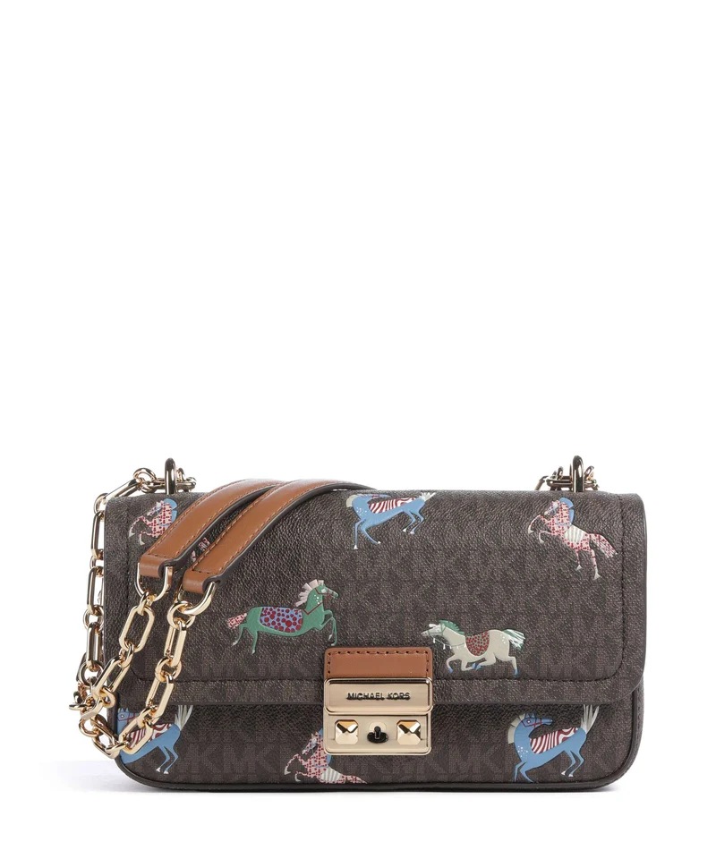 Michael Kors Tribeca Small Borsa a spalla brown/acorn