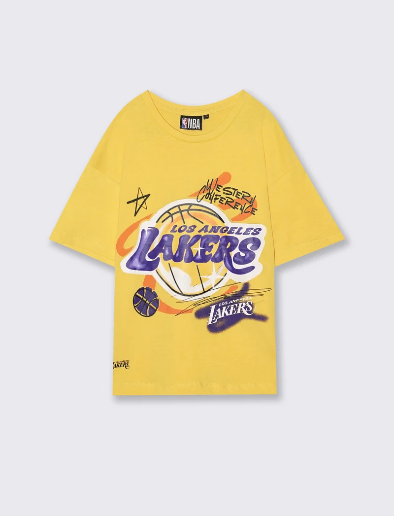 Magliette in cotone NBA da bambino - Giallo