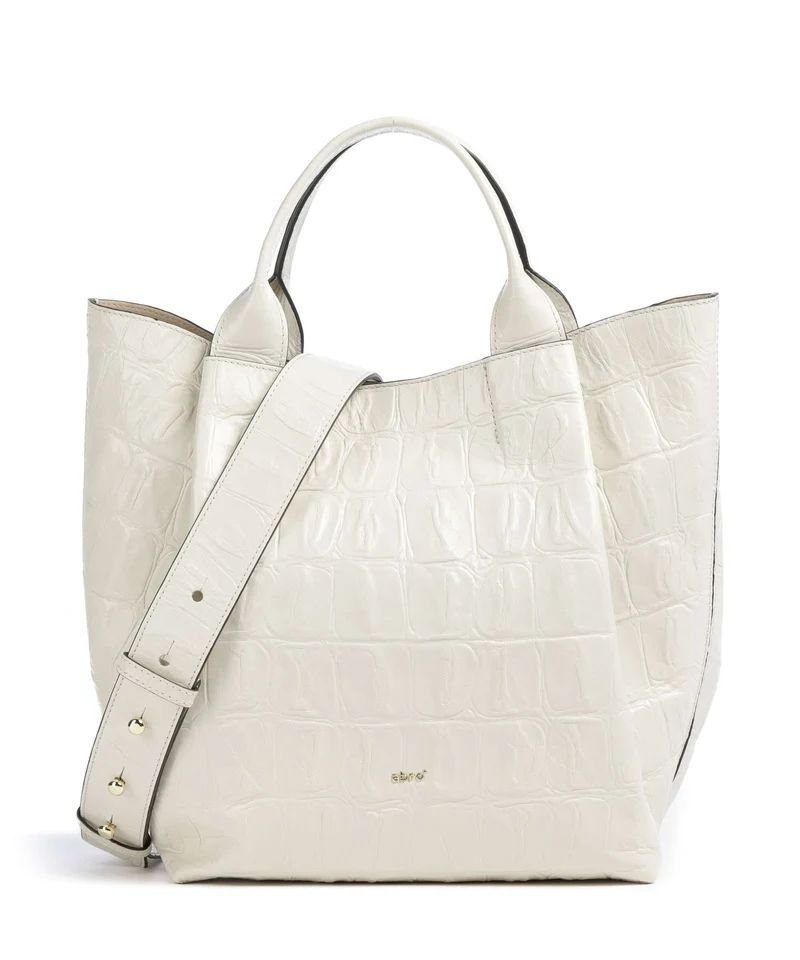 Abro Maxi Cocco Essential Medium Borsa a mano milk