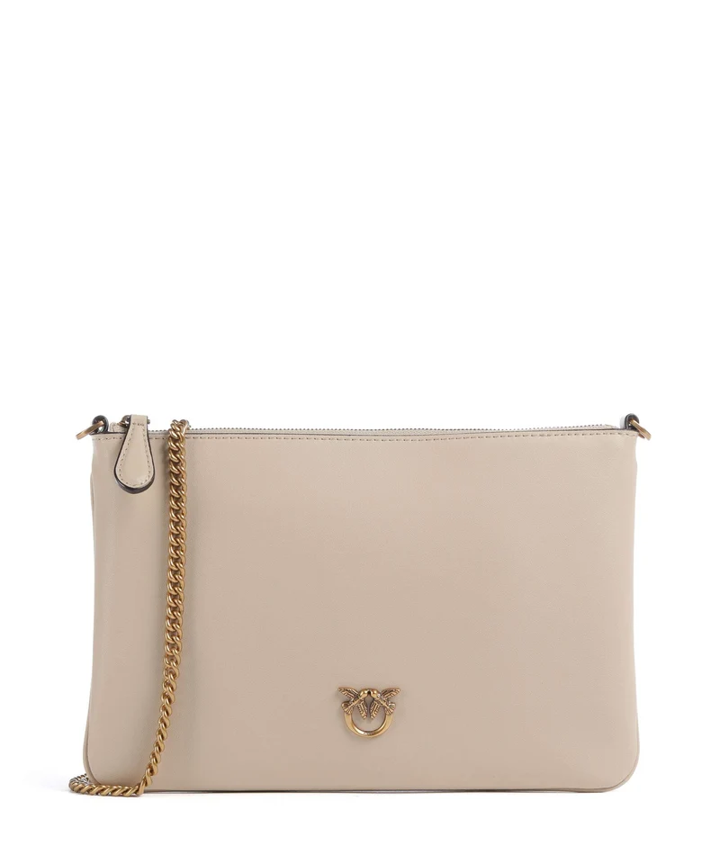Pinko Flat Classic Borsa a tracolla beige/grigio fumo/antique gold
