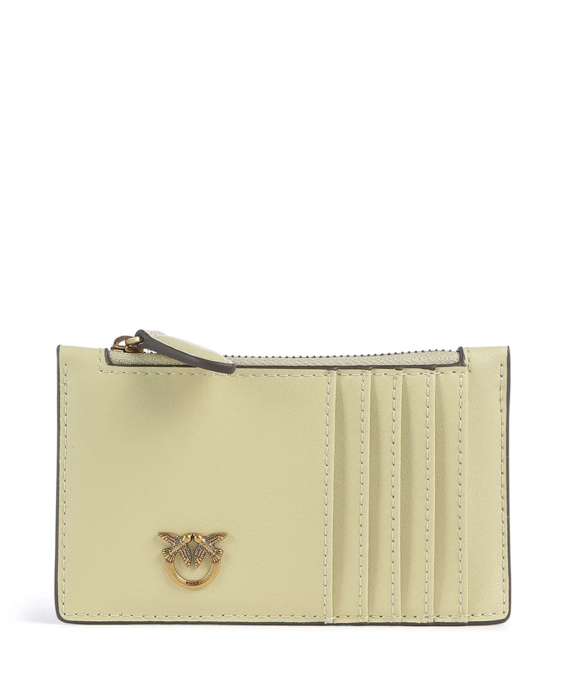 Pinko Airone Porta carte di credito giallo vaniglia/antique gold