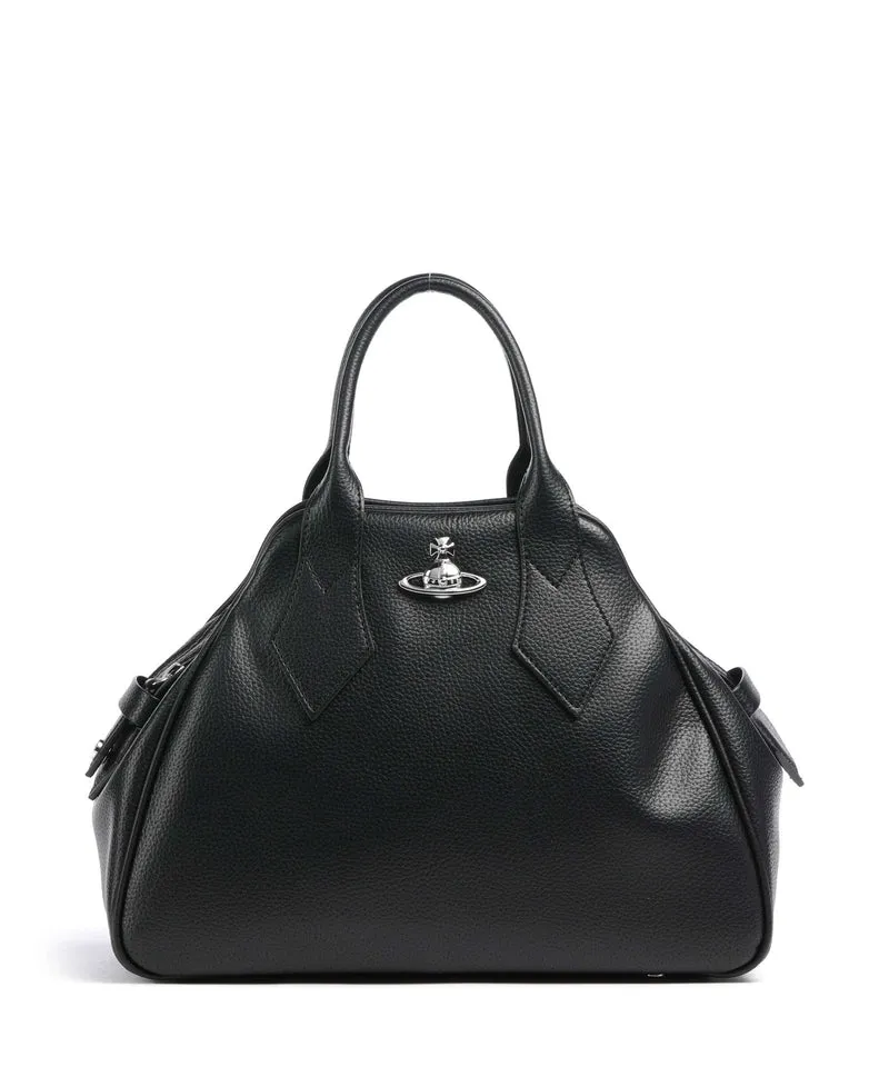 Vivienne Westwood Yasmine Grain Medium Borsa a mano black