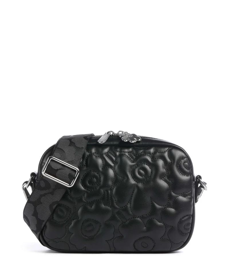 Marimekko Gratha Unikko Borsa a tracolla black