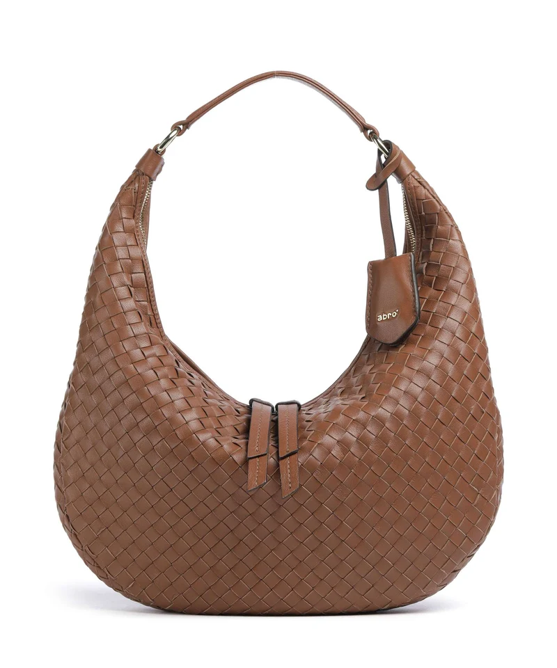 Abro Piuma Nana Small Borsa hobo caramel/cognac