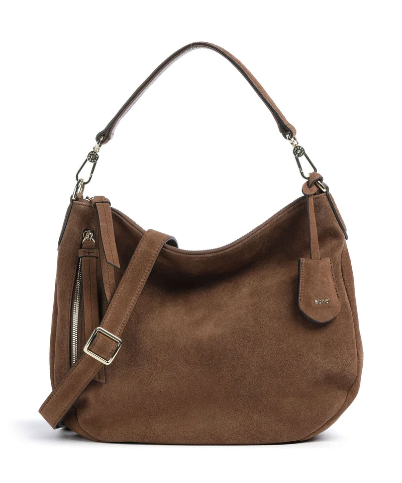 Abro Suede Juna Small Borsa hobo wood