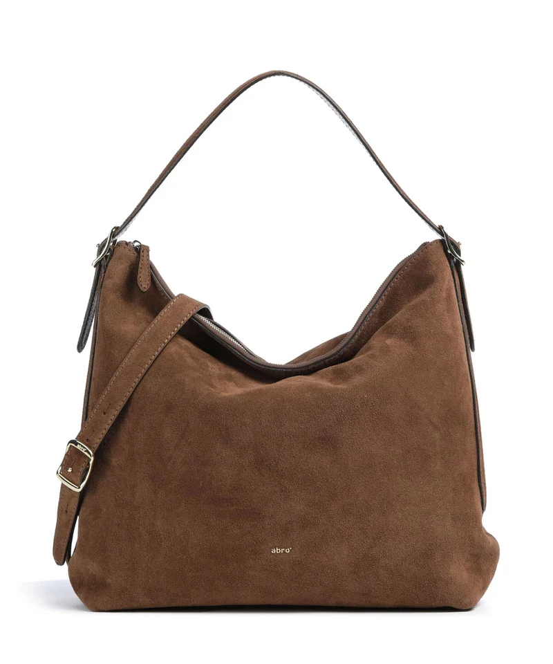 Abro Suede Carina Borsa hobo wood