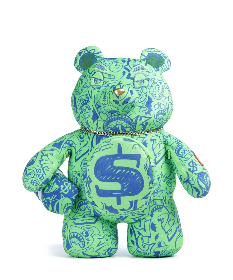 Sprayground Tatted Up No Face Moneybear Zaino multicolour